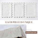 Koville Scalloped Marble Tray, 11"x8" Marble Vanity Tray for Countertop Bathroom... - Image 5