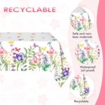 41 PCS Wildflower Party Decorations Floral Theme Disposable Tableware floral pap... - Image 4