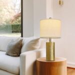 G-SAFAVA 20.5" Small Table Lamps for Living Room Lamp Single Ceramic Lamps for B... - Image 4