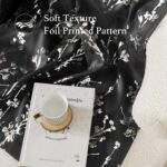 NICETOWN 100% Black Out Curtains 84 inch Long, Grommet Floral Blackout Curtains ... - Image 3