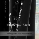 NICETOWN 100% Black Out Curtains 84 inch Long, Grommet Floral Blackout Curtains ... - Image 6