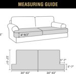 H.VERSAILTEX Stretch Velvet 2 Piece T Cushion Sofa Slipcovers - Individually Fit... - Image 4