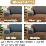 H.VERSAILTEX Stretch Velvet 2 Piece T Cushion Sofa Slipcovers - Individually Fit... - Image 5