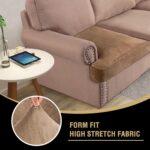 H.VERSAILTEX Stretch Velvet 2 Piece T Cushion Sofa Slipcovers - Individually Fit... - Image 7