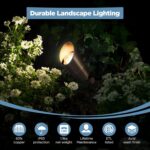 Gardencoin Solid Brass Outdoor Landscape Spotlights, 12V Heavy Duty Low Voltage ... - Image 3