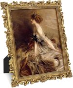 Gold 8x10 Picture Frame Vintage Antique Baroque for Wall or Tabletop Display, Or... - Image 6