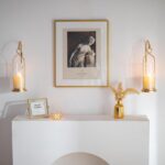 Gold Candle Sconces Wall Decor: Set of 2 Wall Candle Holder for Pillar Candles -... - Image 3