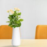 D'vine Dev 8 Inch Ceramic Flower Vase Textured Finishing, Minimalist Design for ... - Image 3
