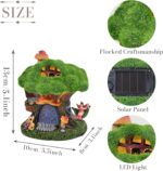 TERESA'S COLLECTIONS Fairy House Outdoor Statues with Solar Light for Garden Dec... - Image 5