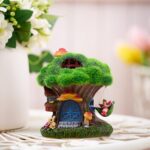 TERESA'S COLLECTIONS Fairy House Outdoor Statues with Solar Light for Garden Dec... - Image 8