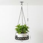 Hanging Planter with Metal Chain & Wall Hook, Stylish Indoor Outdoor Plant Hange... - Image 3