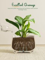 LE TAUCI Plant Pots, 4.1+5.1+6.5 inch, Set of 3, Ceramic Planters with Drainage ... - Image 4
