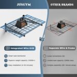 Jusgym 4 Pack Heavy Duty Garage Wall Shelving Set (2x3ft), Wall Mounted Garage S... - Image 5