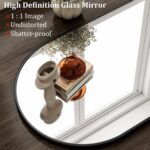 HARRITPURE 20"x30" Arched Bathroom Mirror - Wall Mounted Mirror - Black Arch Mir... - Image 4