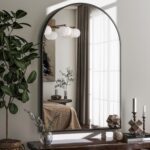 HARRITPURE 20"x30" Arched Bathroom Mirror - Wall Mounted Mirror - Black Arch Mir... - Image 6