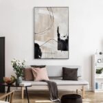 Creoate Framed Wall Art, Abstract Hand Painted Painting Textured Canvas Print Ar... - Image 6