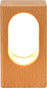 YIEONSHION LED Wood Desk Lamp, Dimmable Bedside Night Light for Bedroom, Creativ... - Image 9