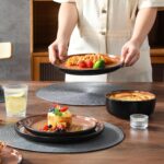 vancasso Plates and Bowls Sets, 24 Pieces Stoneware Dinnerware Sets for 8, Kitch... - Image 5