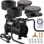 HQUA PAS20 Pond & Lake Aeration System for Up to 3 Acre, 3/4 HP Compressor + Two... - Image 2