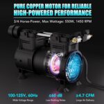 HQUA PAS20 Pond & Lake Aeration System for Up to 3 Acre, 3/4 HP Compressor + Two... - Image 3