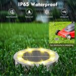 Solar Ground Lights Outdoor, 12 Pack Solar Lights Outdoor Waterproof, Mini Flat ... - Image 4