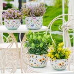 Joint Honglin Butterfly & Bee Metal Planters Set of 2 – Decorative Flower Pots w... - Image 3