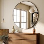HARRITPURE 48 Inch Round Mirror, Black Circle Bathroom Mirror, Modern Aluminum A... - Image 5