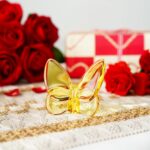 kanpura Yellow Crystal Flying Butterfly Figurine,Glass Butterfly Figurine Orname... - Image 3