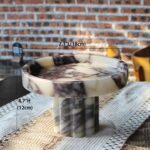 Natural Marble Tray with Legs, Vanity Decorative Tray for Countertop Organizer, ... - Image 4