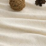 Pinch Pleated Linen Curtains 96 Inch Length 2 Panels for Living Room Bedroom Nat... - Image 9