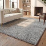 SAFAVIEH Area Rug 8x10 - California Shag Collection - Large - Silver, Non-Sheddi... - Image 7