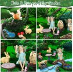 Roowest 19 Pcs Miniatures Garden Fairies Kit Garden Accessories Miniatures Bunny... - Image 7