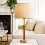 G-SAFAVA 22" Wood Table Lamps Mid Century Modern Lamp for Bedroom Living Room Be... - Image 5