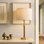 G-SAFAVA 22" Wood Table Lamps Mid Century Modern Lamp for Bedroom Living Room Be... - Image 6