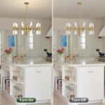 Modern Gold Chandelier 20-Light, Luxury Round Sputnik Chandeliers with Acrylic S... - Image 8