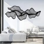 Abstract Line Metal Wall Art, Modern Luxury Line Metal Wall Decor, Irregular Geo... - Image 6
