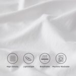 Luxury King Size Flat Sheet -100 Percent Egyptian Cotton, Beutifull White Plain ... - Image 6