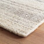 Dash and Albert Moonshine Cotton & Viscose Area Rug - 3' x 5' Neutral Stripe Han... - Image 7