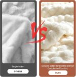 Luxury Double-Sided 3D Bubble Faux Fur Throw Blanket – Ultra Plush & Fluffy Crea... - Image 4