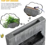 TITIMO 49.6''H Cascading Rock Water Fountain Outdoor Garden Waterfall with Light... - Image 4