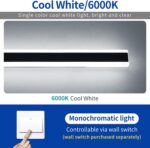 2 Pack Long Outdoor Wall Light Fixture, 47.2inch Porch Modern Wall Lighting, 600... - Image 4