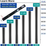 2 Pack Long Outdoor Wall Light Fixture, 47.2inch Porch Modern Wall Lighting, 600... - Image 5