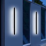 2 Pack Long Outdoor Wall Light Fixture, 47.2inch Porch Modern Wall Lighting, 600... - Image 7