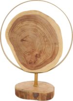 Deco 79 Wood Abstract Handmade Decorative Sculpture Live Edge Slab Home Decor St... - Image 4