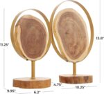 Deco 79 Wood Abstract Handmade Decorative Sculpture Live Edge Slab Home Decor St... - Image 5