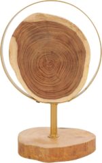Deco 79 Wood Abstract Handmade Decorative Sculpture Live Edge Slab Home Decor St... - Image 7