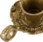 NIKKY HOME Gold Taper Candle Holders Set of 2, Vintage Metal Candlestick for Tab... - Image 7