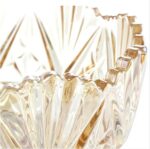 Colorful Crystal Glass Candy Snack Barrel Storage Jar Embossed Luxury Cookie Buf... - Image 7