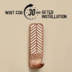 Indian Shelf Boho Wood Adhesive Wall Hooks - 3 Pack Decorative Peel and Stick Ke... - Image 4