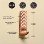 Indian Shelf Boho Wood Adhesive Wall Hooks - 3 Pack Decorative Peel and Stick Ke... - Image 8